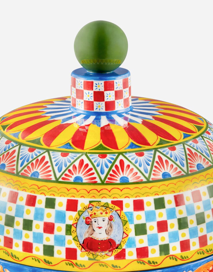 Dolce & Gabbana Aufbewahrungsgefäß aus Keramik Dolce & Gabbana Aufbewahrungsgefäß aus Keramik Mehrfarbig TCC059TCAD5