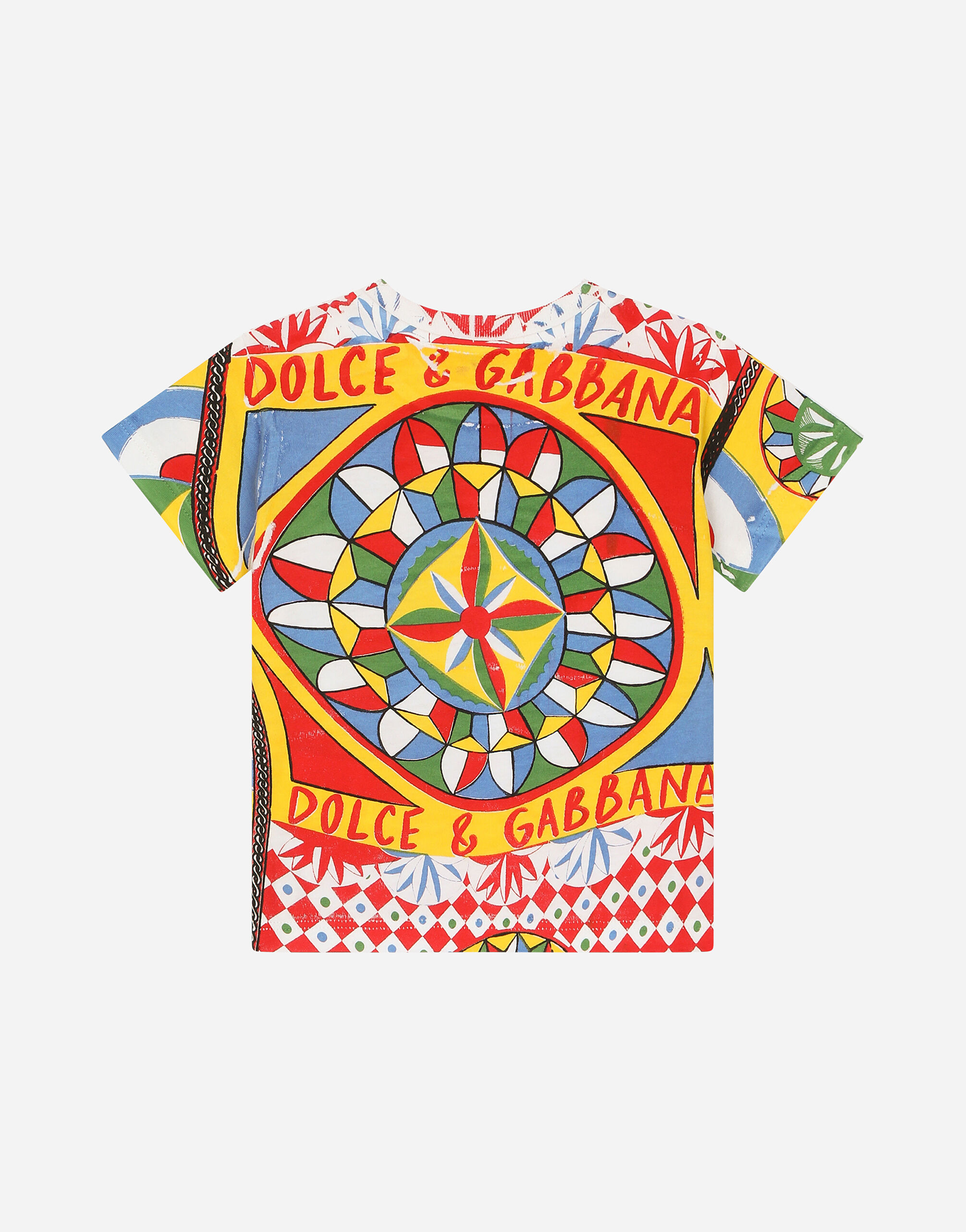 Red dolce and gabbana t shirt on sale
