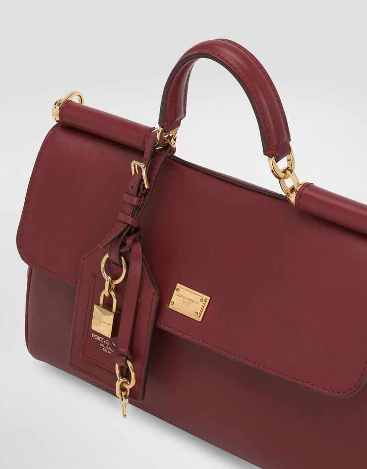 Dolce & Gabbana My Sicily handbag in plongé calfskin Bordeaux BB7782B7321