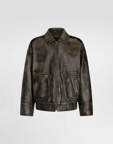 Dolce & Gabbana Bull leather jacket  G9CMILHUL1N