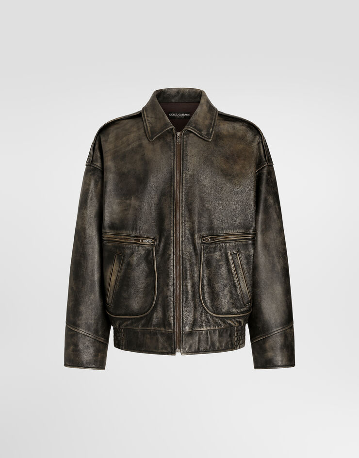 Dolce & Gabbana Bull leather jacket  G9CMILHUL1N