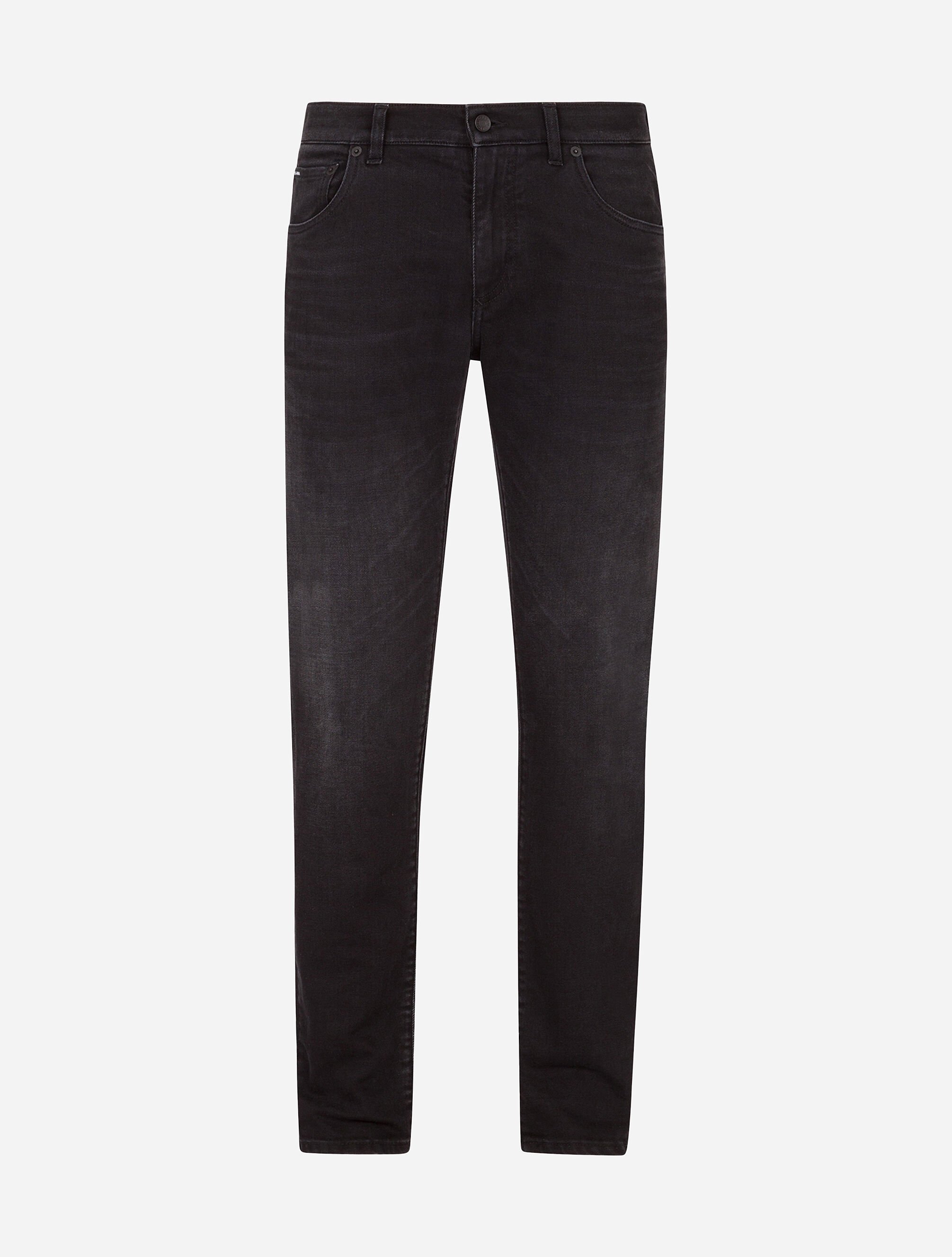 Dolce & Gabbana Washed black slim-fit stretch jeans Black G9OQ9THUMEQ