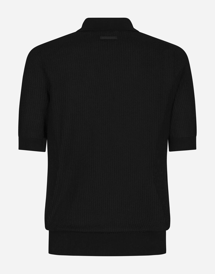 Dolce&Gabbana Cotton polo-shirt Black GXP68TJBCAB
