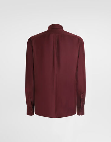 Dolce & Gabbana Silk twill Martini shirt Bordeaux G5MM4TFU1XB