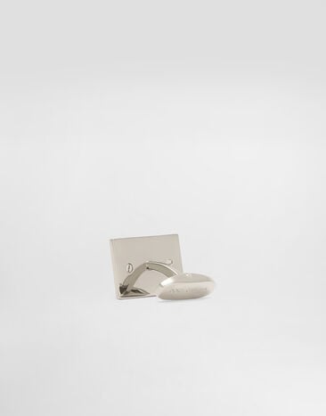 Dolce & Gabbana Cufflinks with Dolce&Gabbana logo tag Silver WFP1T1W1111