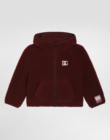 Dolce & Gabbana Curly fur-effect jacket Bordeaux L4JB7ZFUP7V
