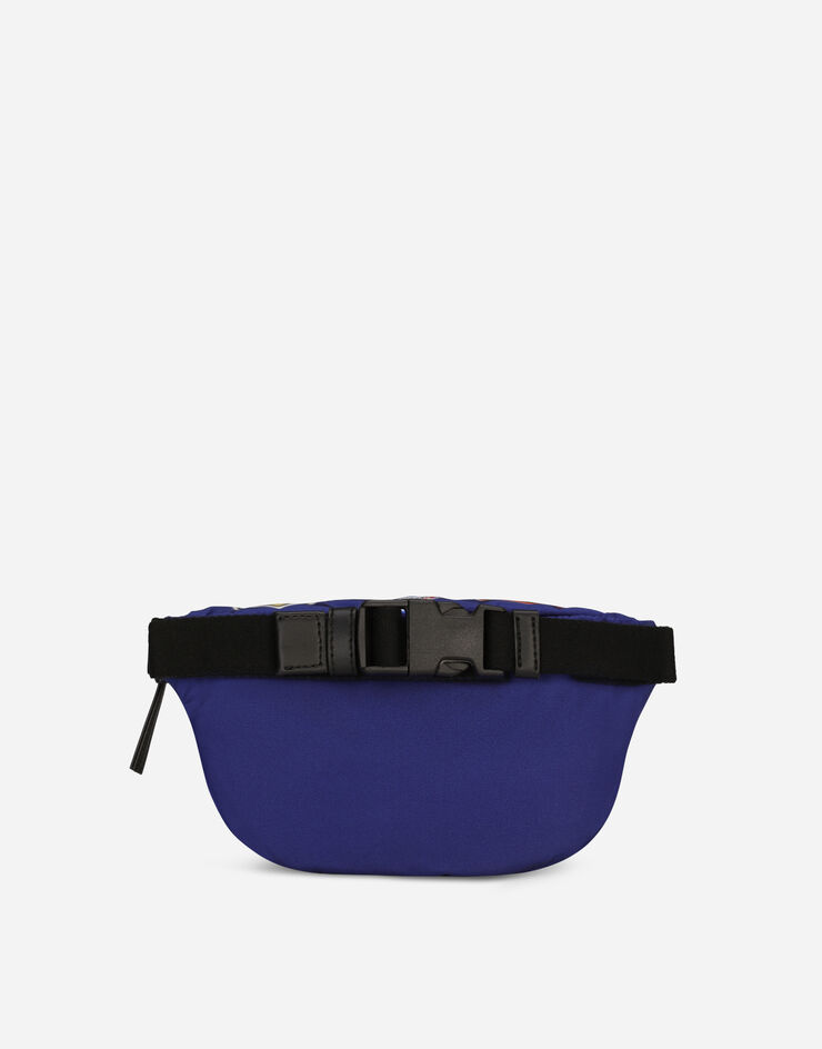 Dolce&Gabbana Printed nylon belt bag Blue EM0072AS651