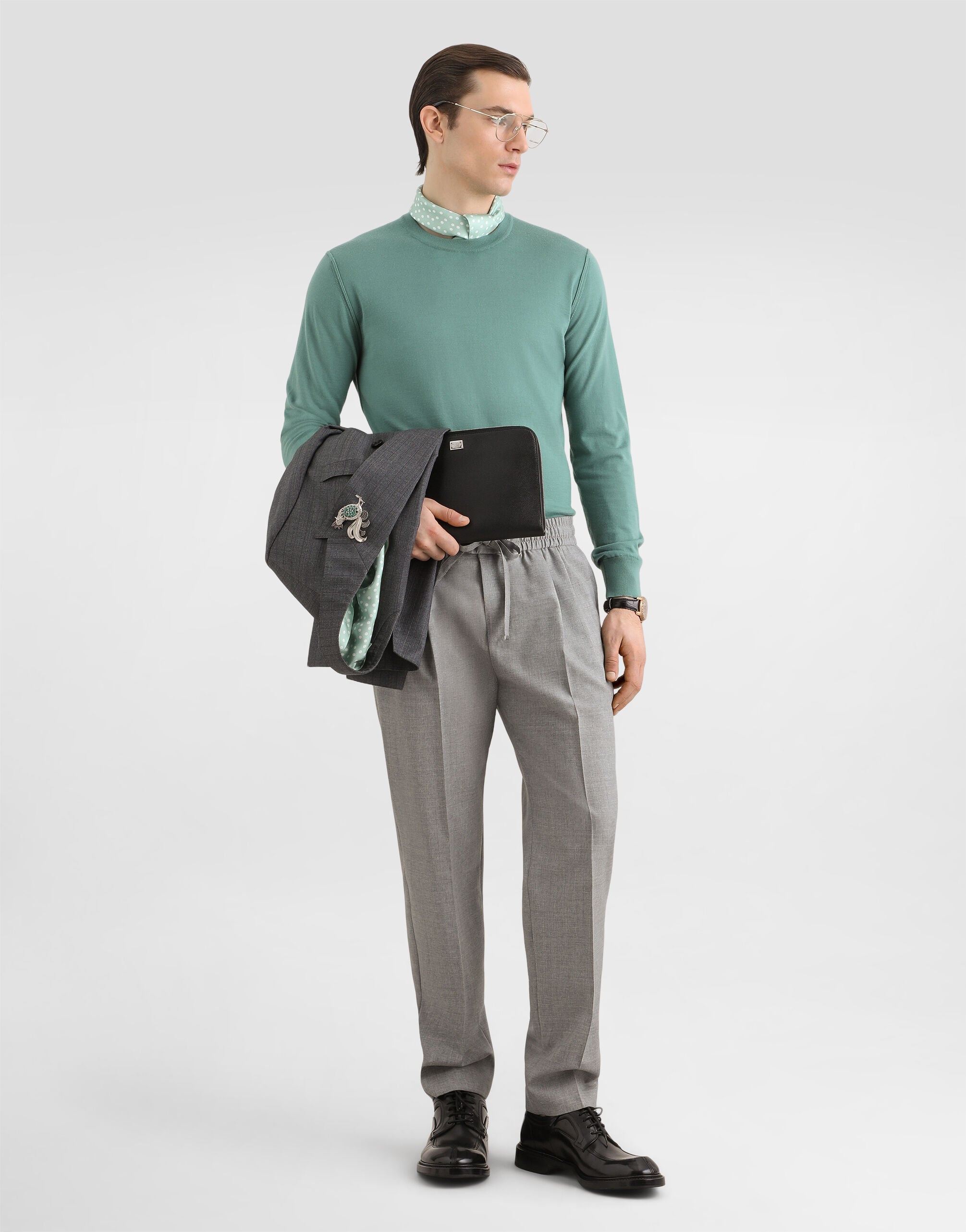 Wool jogging trousers - thumbnail 2