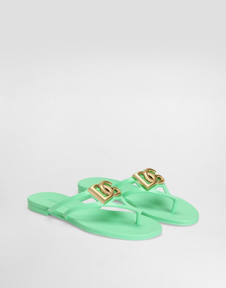 Dolce & Gabbana Rubber beachwear flip-flops Dolce & Gabbana Rubber beachwear flip-flops Multicolor CW2418AY817