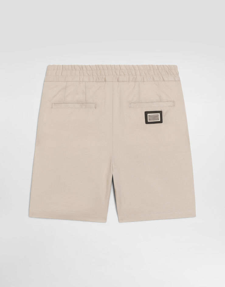 Dolce & Gabbana Cotton gabardine bermuda shorts Green L44Q29FUFNV
