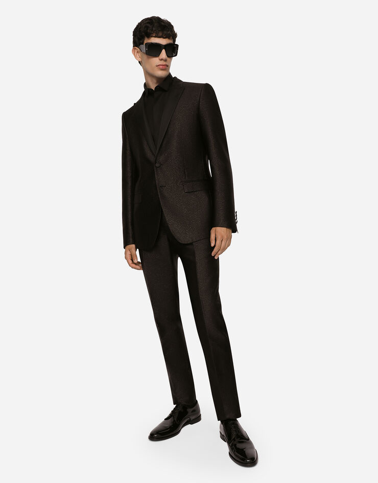 Dolce & Gabbana Lamé silk jacquard martini-fit tuxedo suit разноцветный GKPFMTFJMPN