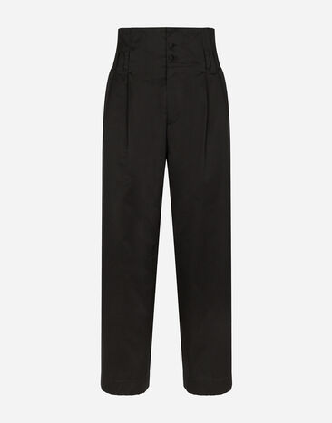 Dolce & Gabbana Tailored cotton pants Black VG446FVP187