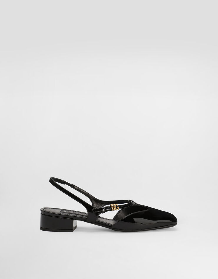 Dolce & Gabbana 漆皮后系带鞋 枣红 CG0955A1471