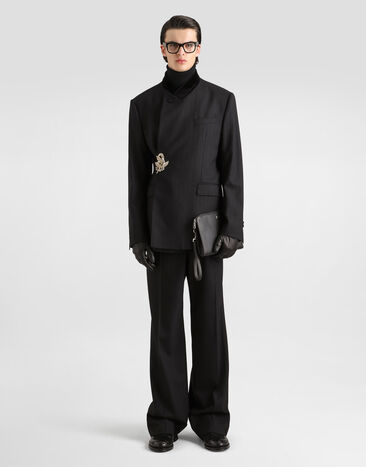 Dolce & Gabbana Sicilia double-breasted pinstripe wool jacket  G2WQ7TFRBDS