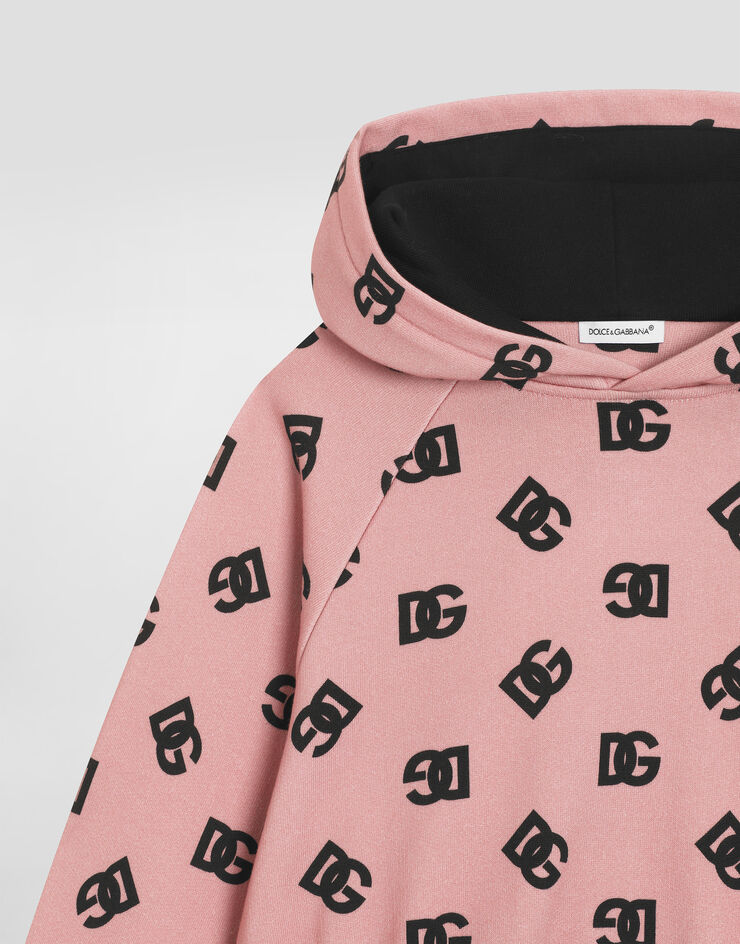 Dolce & Gabbana Sudadera con capucha y estampado del logotipo DG Imprima L5JWBKHS7JG