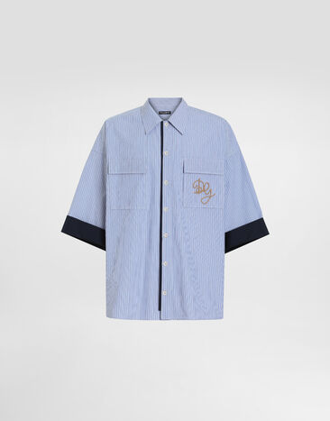 Dolce & Gabbana Striped cotton shirt Multicolor G5OU8ZFR54O