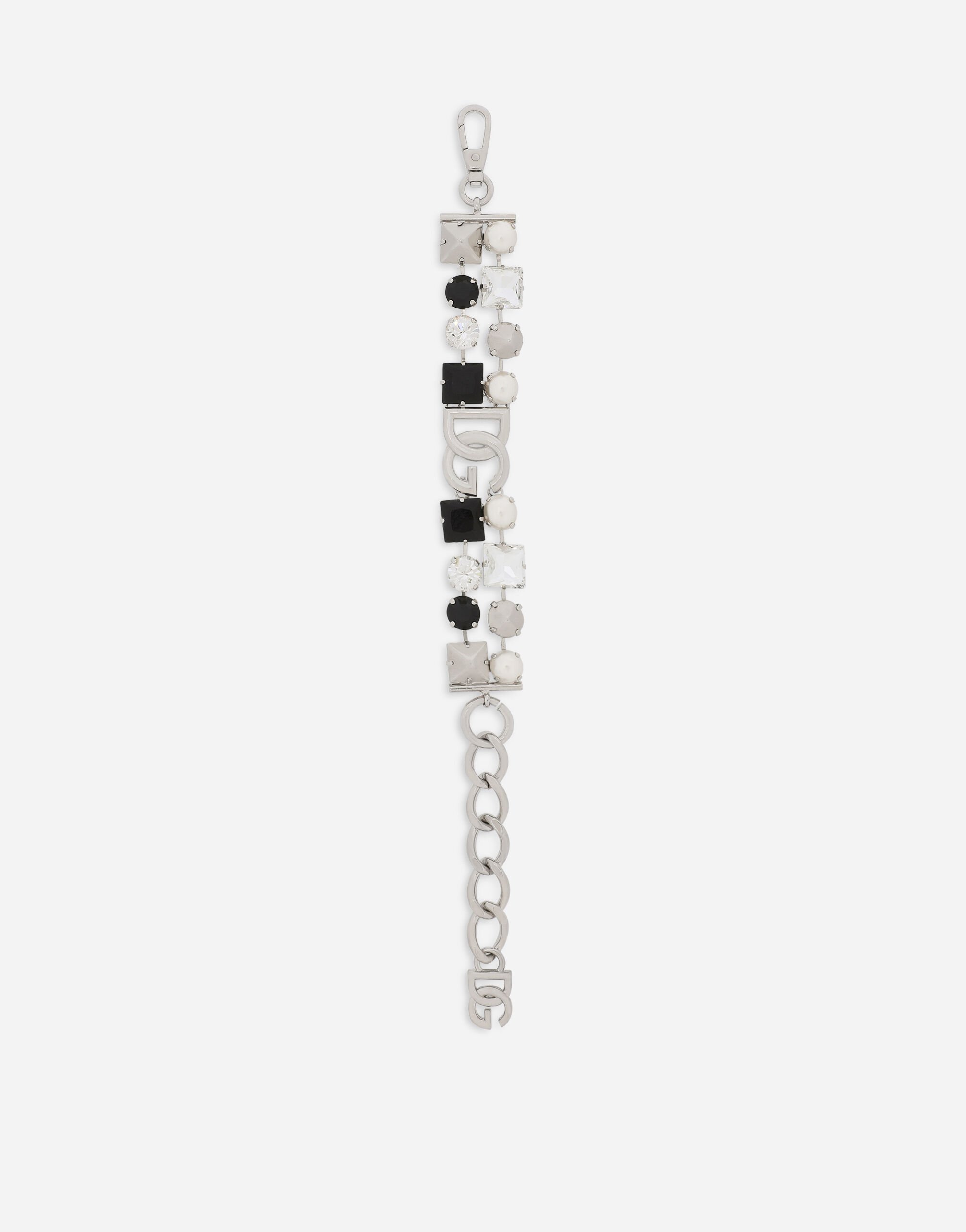 Bracelet with rhinestones and DG logo