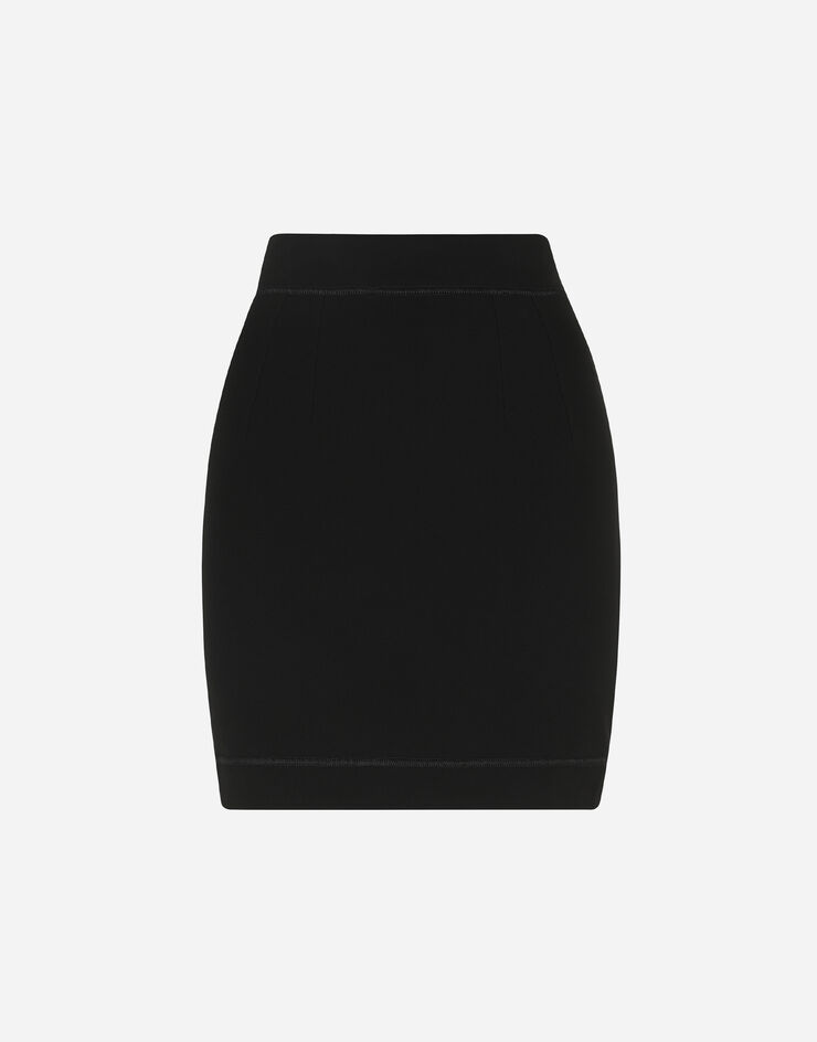 Dolce & Gabbana Jersey miniskirt Black F4CB9TFUGKF