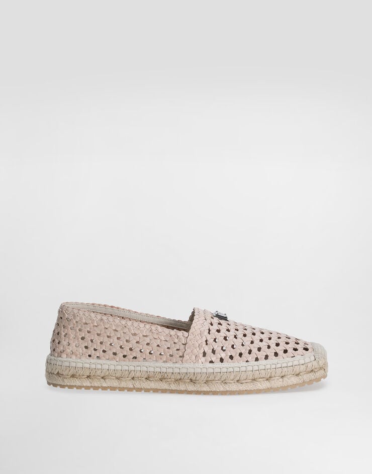 Dolce & Gabbana Alpargata en piel de becerro Beige A50665A9T56