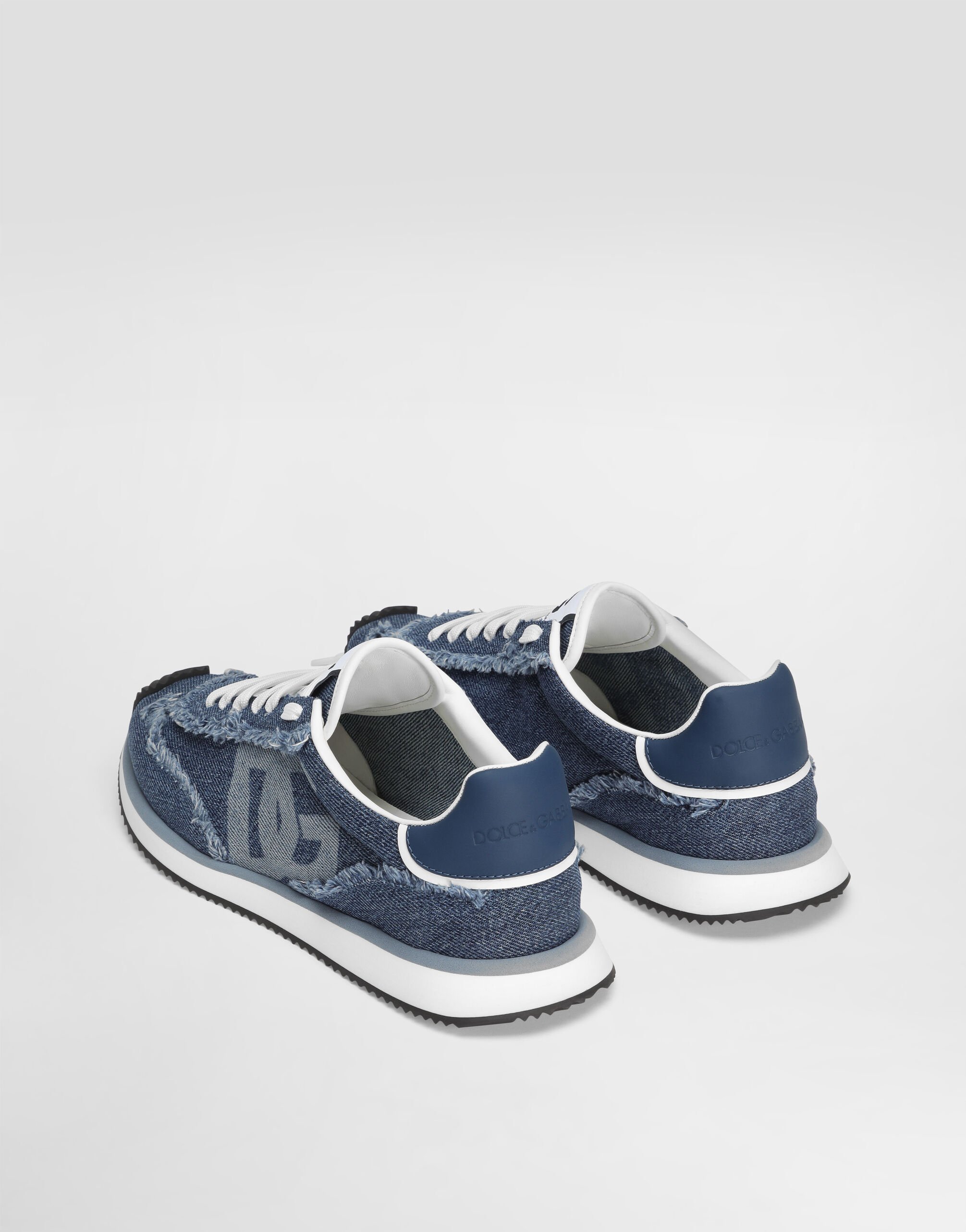 【関税込み】Dolce&Gabbana ネイビー 'DG' Cushion スニーカー Mixed-material DG CUSHION sneakers in Multicolor for Women
