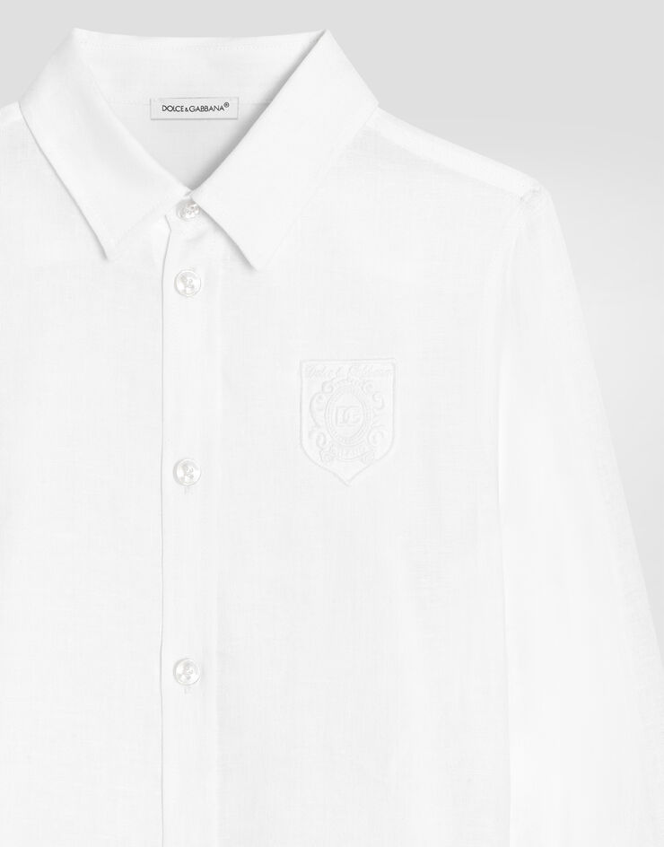 Dolce & Gabbana Linen canvas shirt White L44S71FU4LU