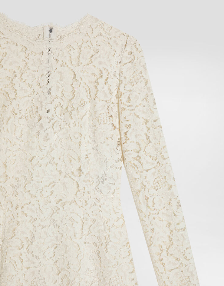Dolce & Gabbana Cordonetto lace dress White F6M0DTHLMTB