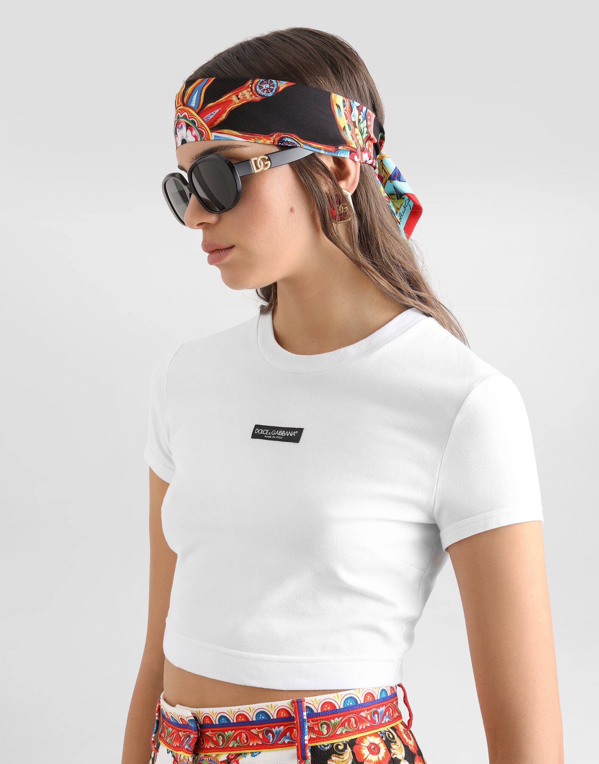 Jersey t-shirt with logo