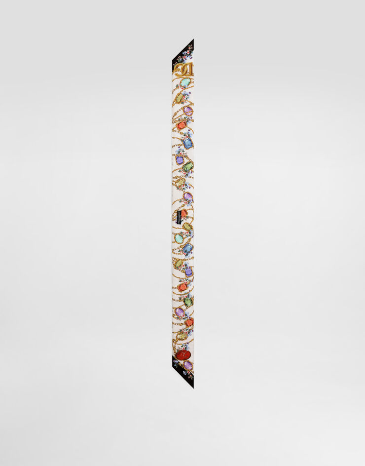 Dolce & Gabbana Floral-print silk twill bandeau 6x100 Dolce & Gabbana Floral-print silk twill bandeau 6x100 Multicolor FS215AGDDLI