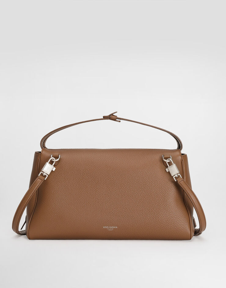 Dolce & Gabbana Vittoria calfskin crossbody bag Brown BM2190A0370