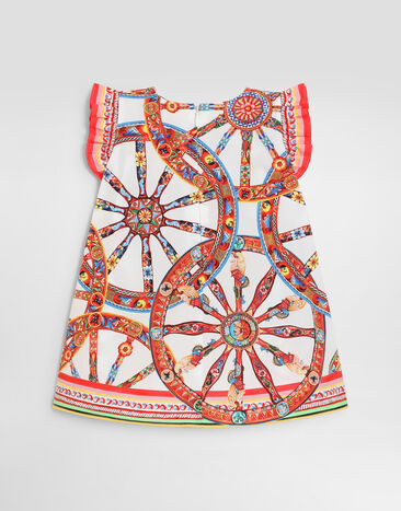 Dolce & Gabbana Carretto-print poplin dress Multicolor L23DW2FI5O4