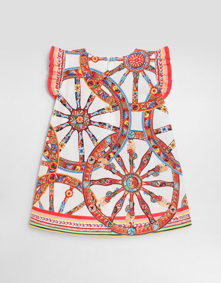 Dolce & Gabbana Carretto-print poplin dress Multicolor L23DW2FI5O4