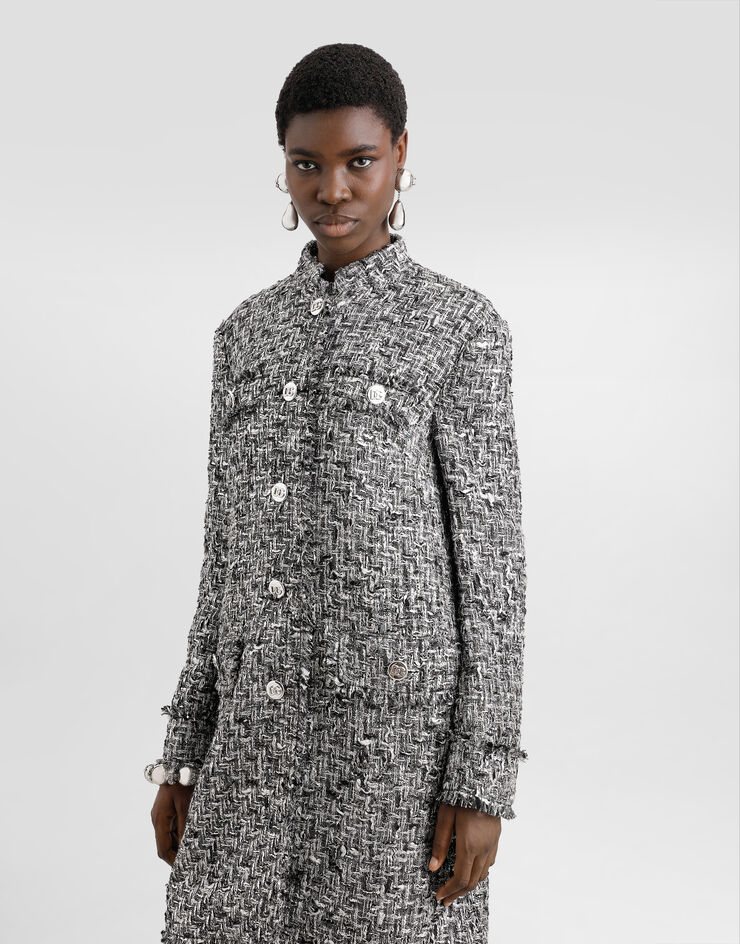 Dolce & Gabbana معطف تويد راشيل بصف أزرار مفرد متعدد الألوان F0W2PTFMMH7