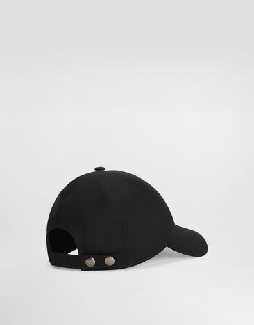 Dolce & Gabbana 코튼 드릴 베이스볼 캡 Black GH931ZGK262