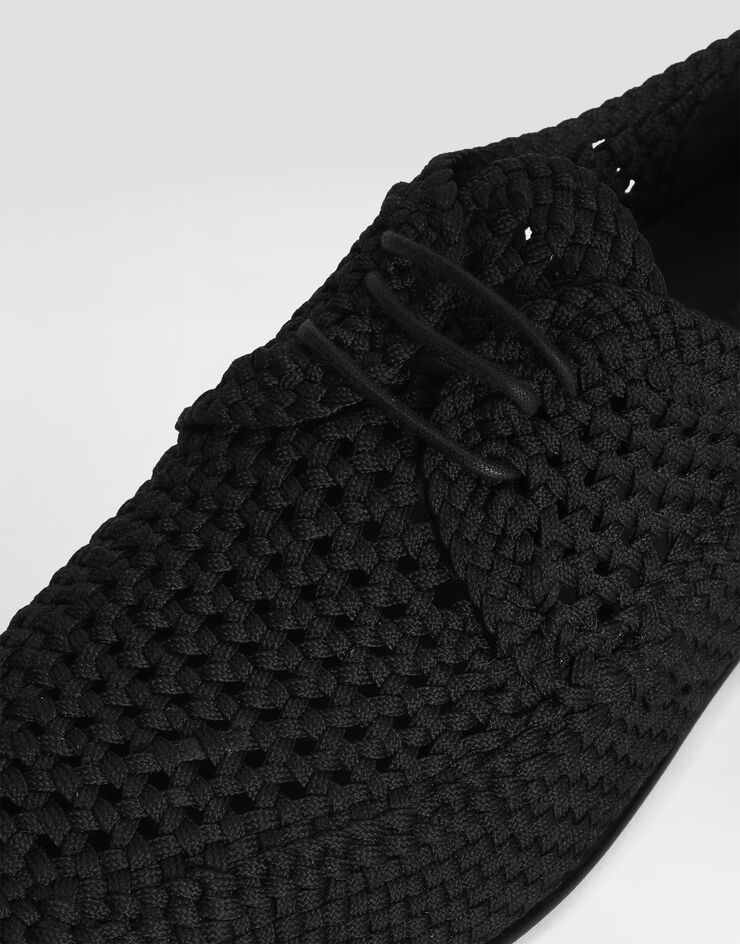 Dolce & Gabbana 编织织物德比鞋 黑 A10863A9L64