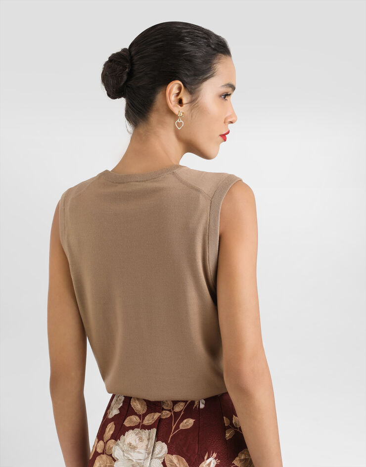 Dolce & Gabbana Pullover in Cashmere Beige FXT63ZJBW0P