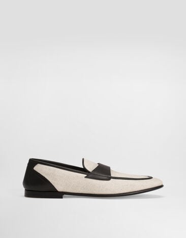 Dolce & Gabbana Salt&pepper and nappa slipper Multicolor A50698A9Q93