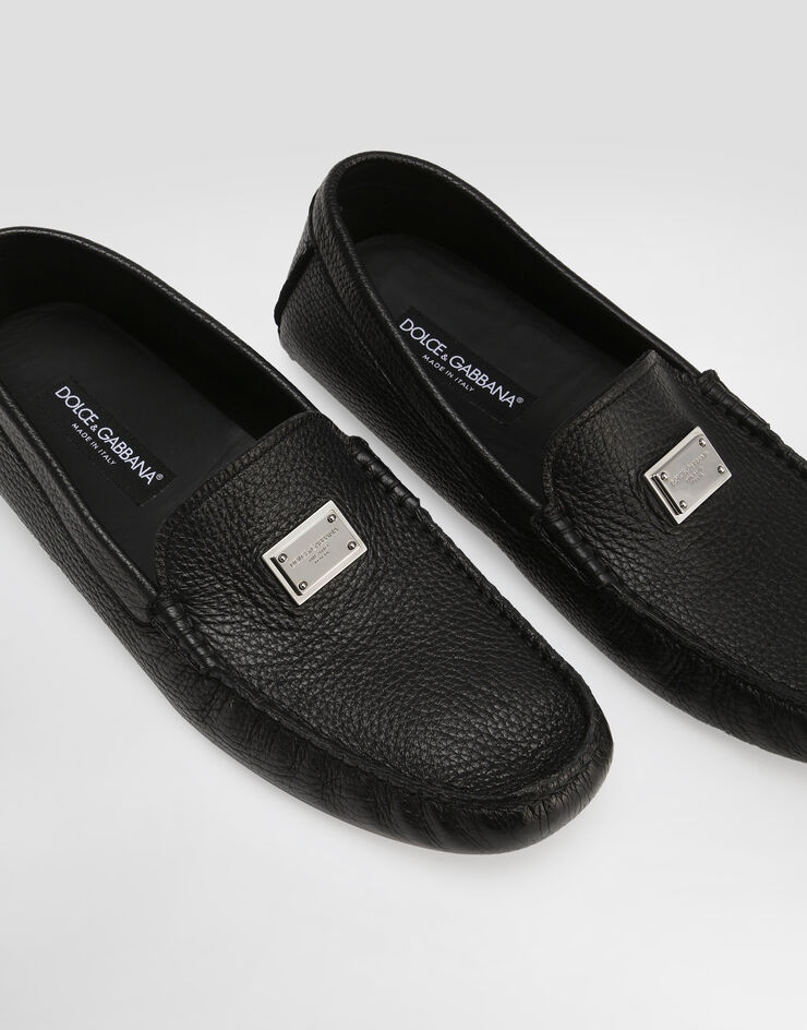 Dolce & Gabbana 鹿皮驾车鞋 黑 A50596A8034