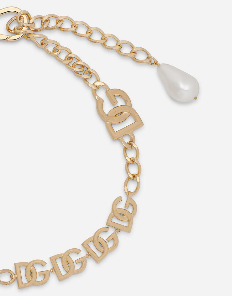 Dolce & Gabbana Chain belt with DG multi-logo Gold WLN6P3W1111