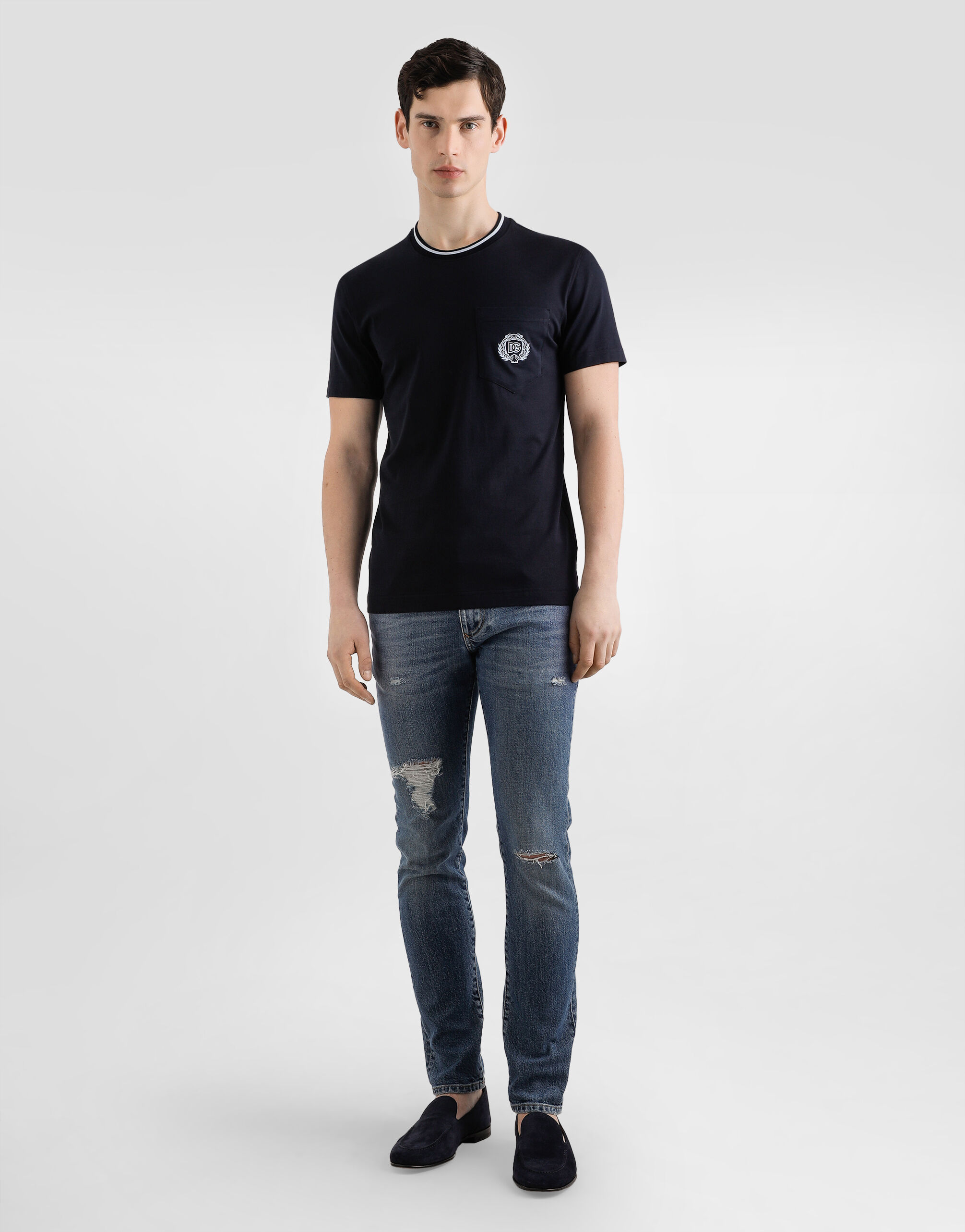 Skinny stretch cotton jeans