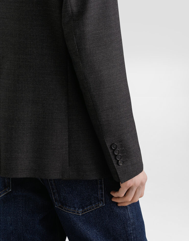 Dolce & Gabbana Single-breasted taormina wool jacket Dolce & Gabbana Single-breasted taormina wool jacket Grey G2NW0TFU25E