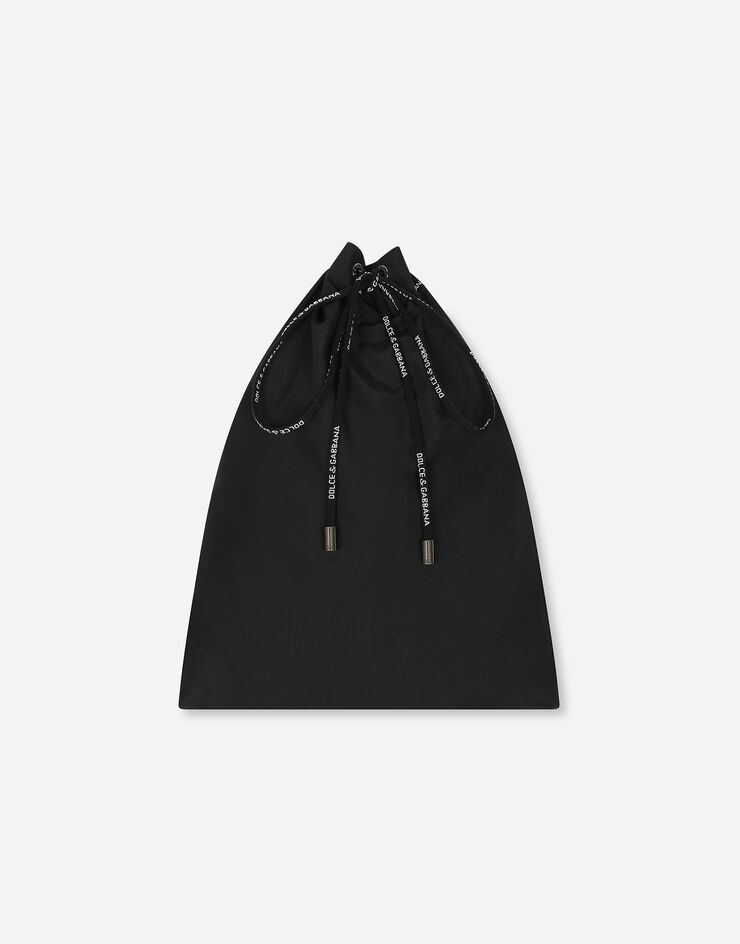 Dolce & Gabbana Slip mare alto con placca logata Black M4A76JONO05