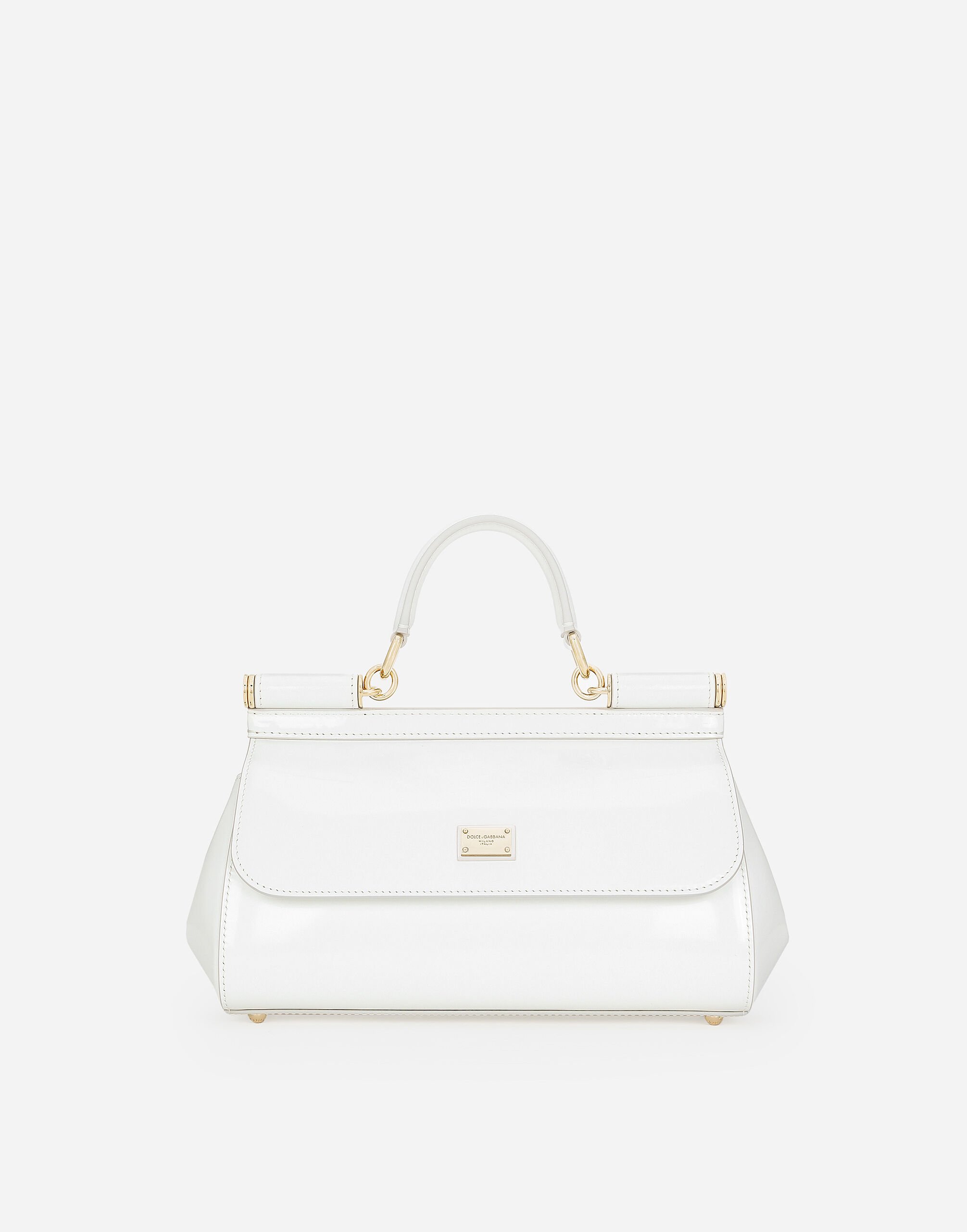 Dolce & Gabbana حقيبة يد سيسيلي عريضة أبيض BB7652A1037