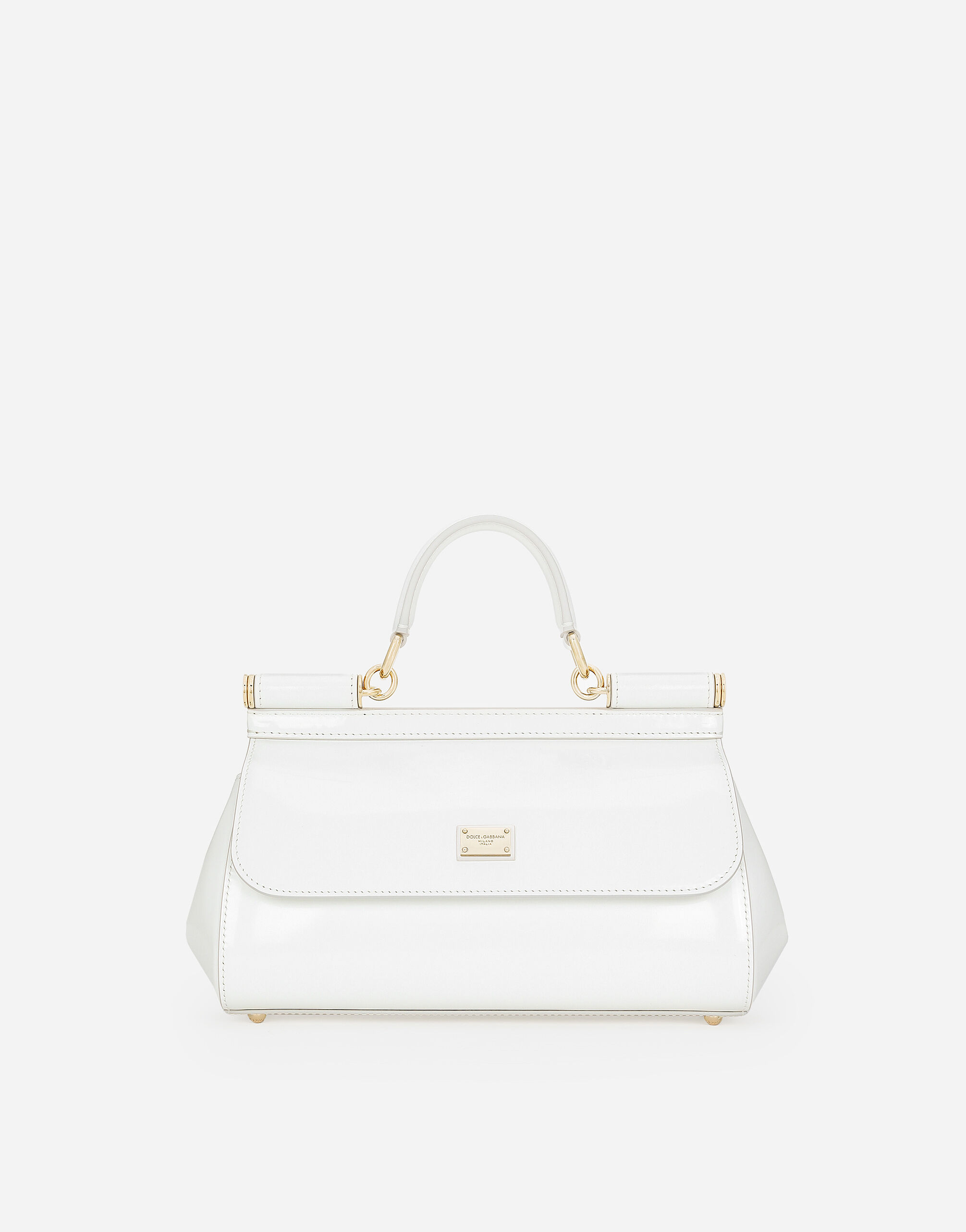 Dolce & Gabbana Henkeltasche Sicily länglich Weiss BB7652A1037