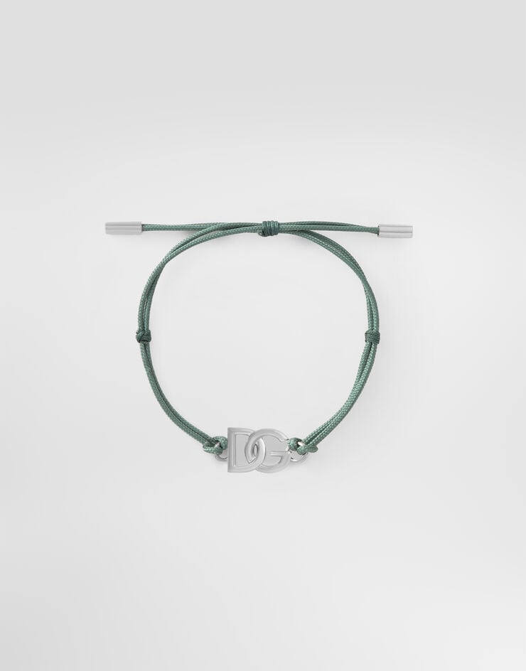 Dolce & Gabbana Cord bracelet with DG logo Dolce & Gabbana Cord bracelet with DG logo Green WBP5L1W1111