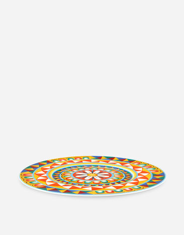 Dolce & Gabbana Charger Plate in Fine Porcelain Multicolor TC0005TCA02