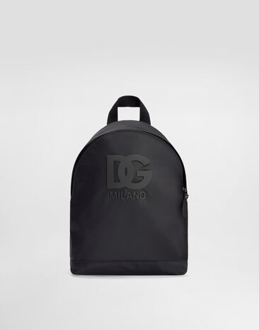 Dolce & Gabbana Nylon backpack with logo Black EM0147A0567