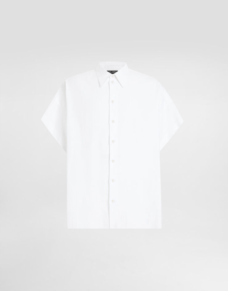 Dolce & Gabbana 亚麻阔袖衬衫 白 G5NE4TFU4JB