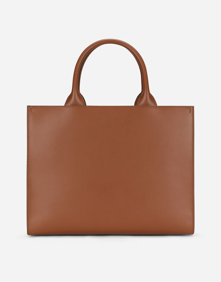 Dolce & Gabbana Small calfskin DG Daily shopper Brown BB7023AQ269