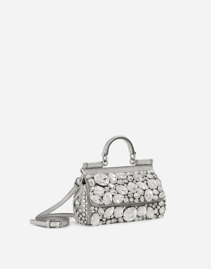 Dolce & Gabbana KIM DOLCE&GABBANA Henkeltasche Sicily klein Silber BB7116AL905