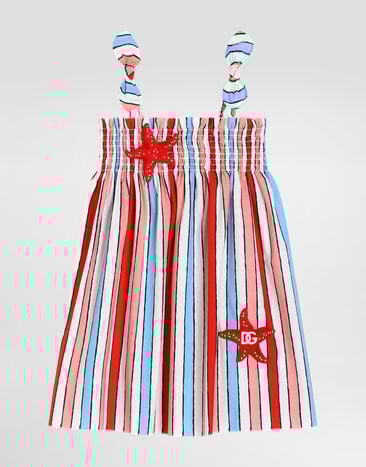 Dolce & Gabbana Striped poplin dress Multicolor L54DE0HS5UN